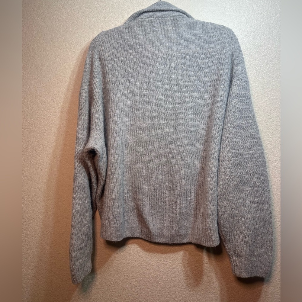 & Other Stories Stockholm Atelier Alpaca Wool Zip Oversized Sweater Small Winter - Picture 3 of 5